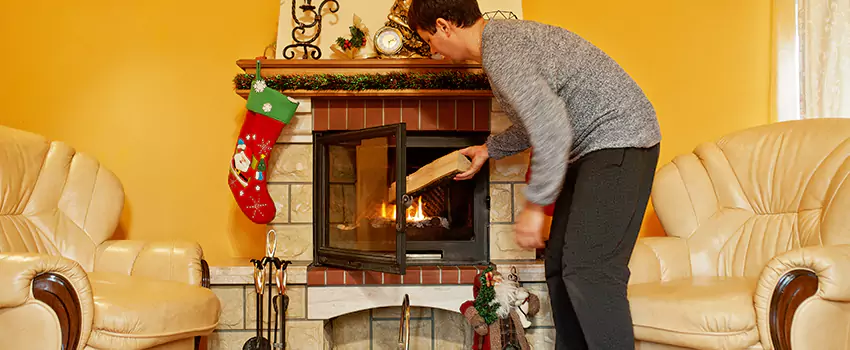 Rusted Metal Fireplace Restoration in Etobicoke, Ontario